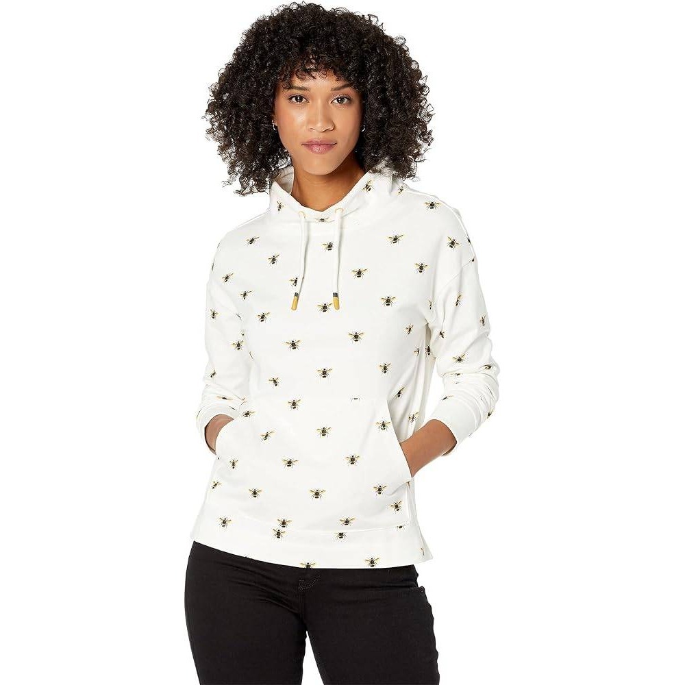 Joules  Harlton Creme Botanical Bees Sweatshirt Women M White Sweatshirt Hoodie
